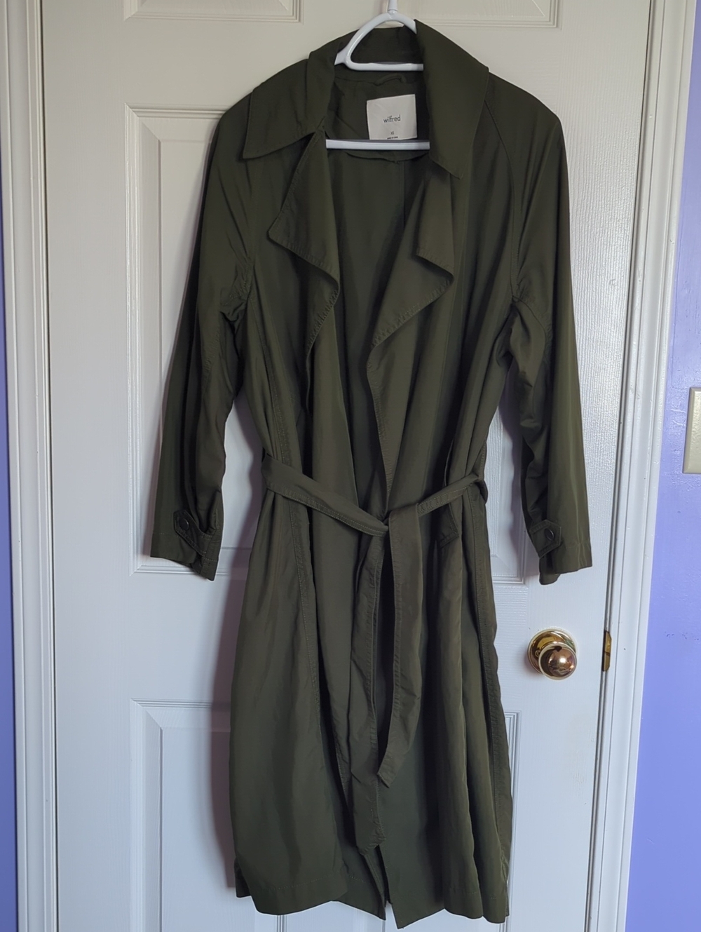 Wilfred Dark Green Trench with Tie Waist